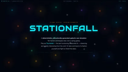 Stationfall: a galactic war simulator